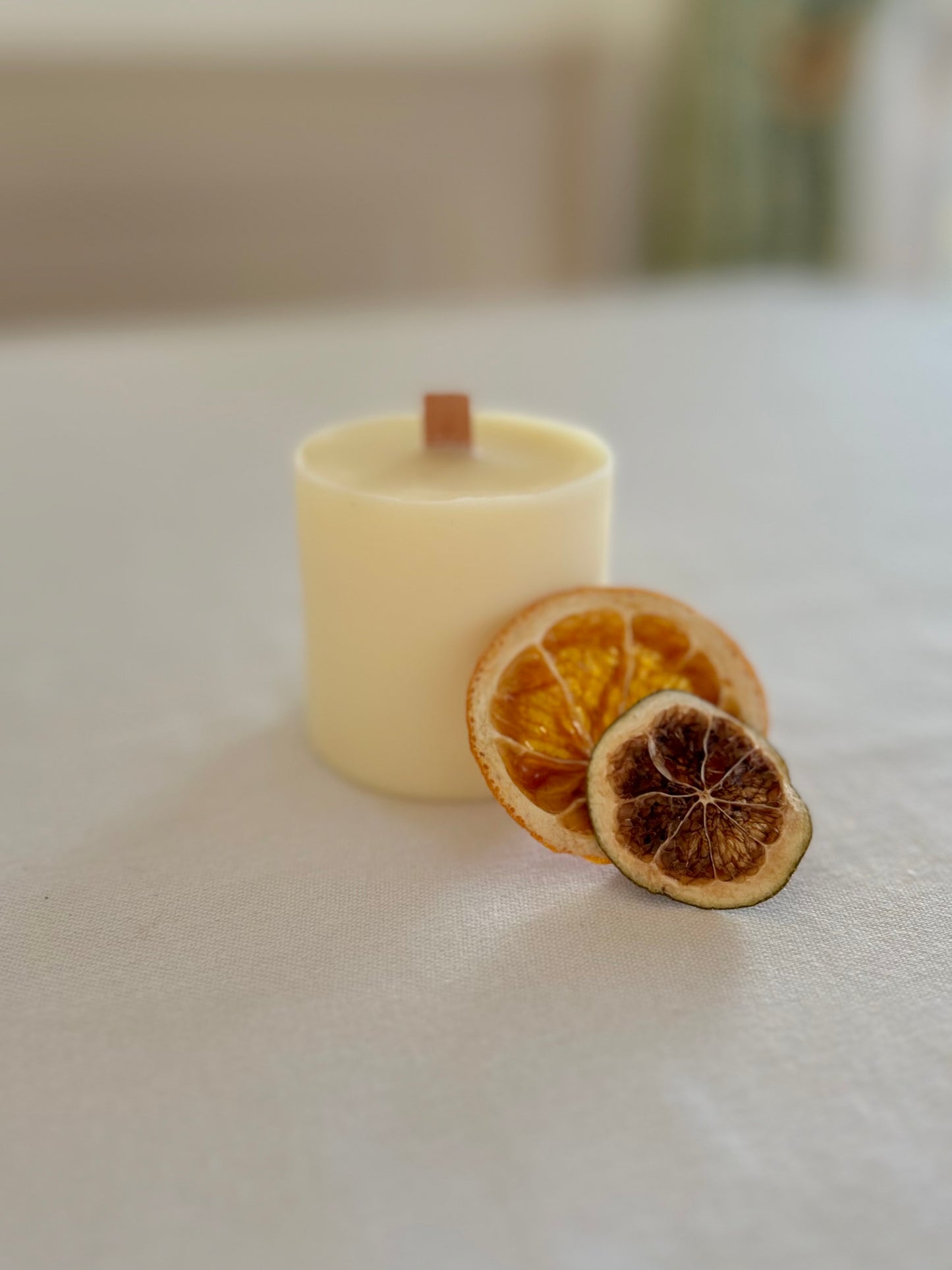 The Citrus One Beeswax Candle