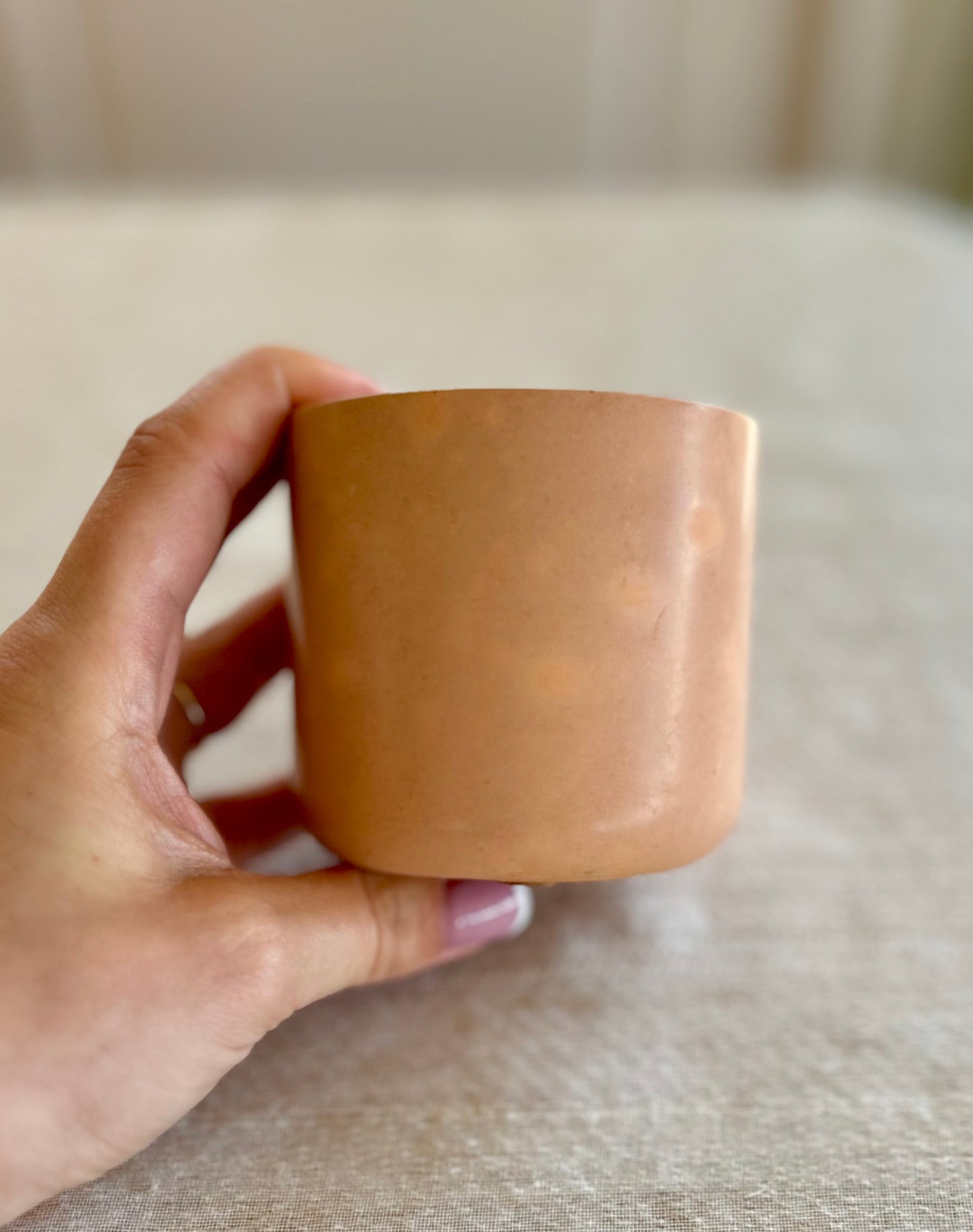 Smooth Candle Jar - Rust