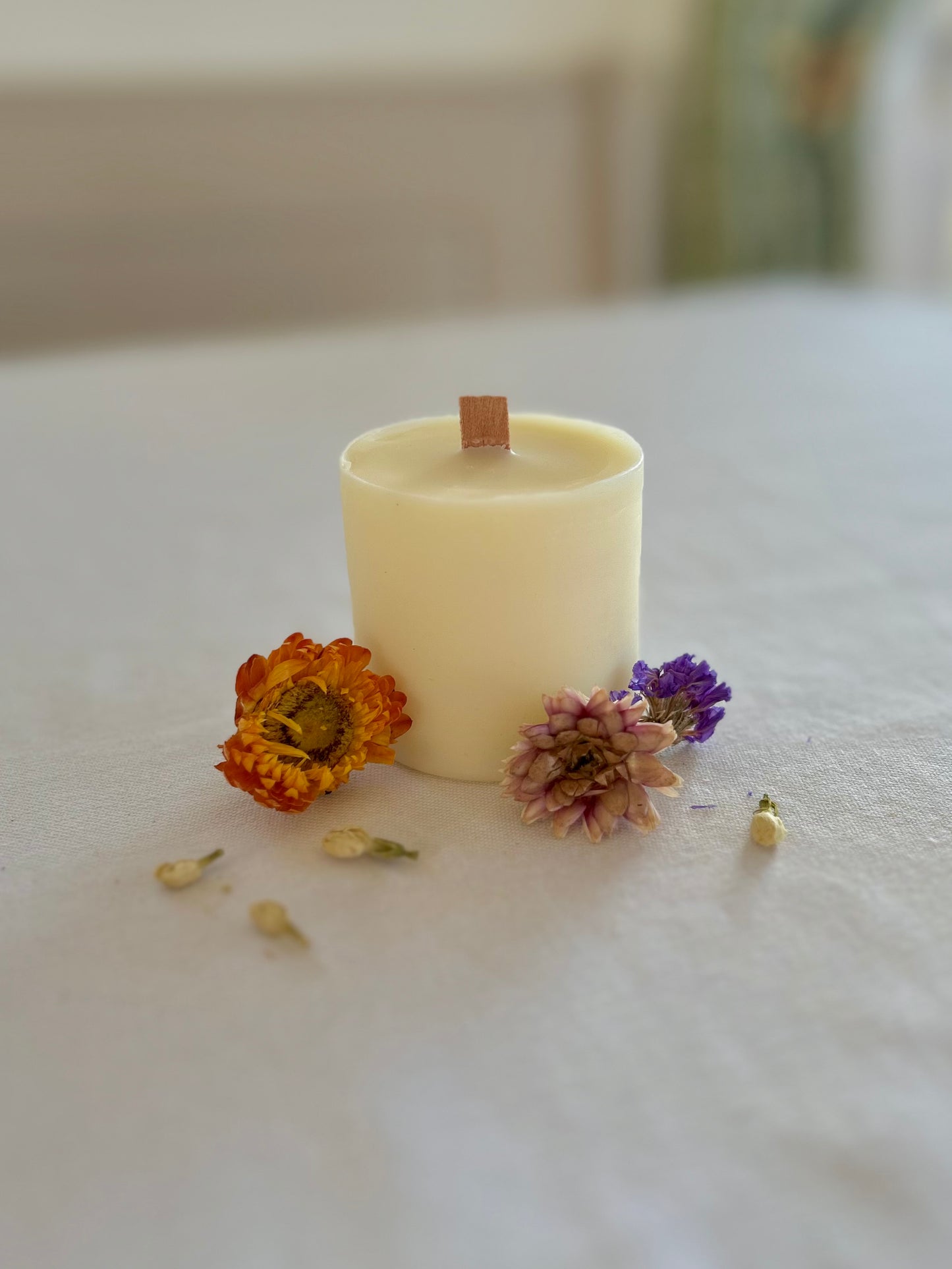 The Springtime One Beeswax Candle