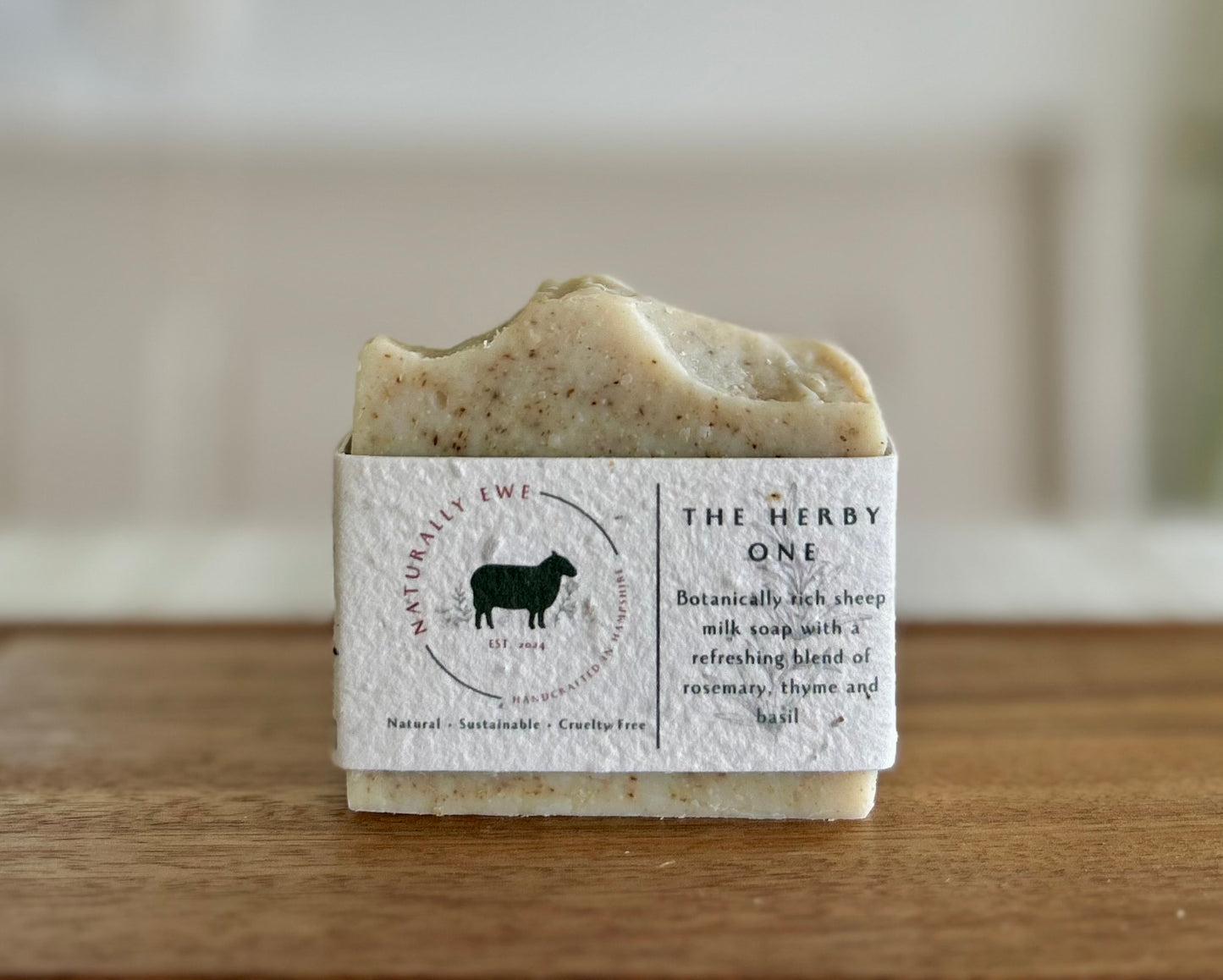 The Herby One Sheep Milk Soap - Naked