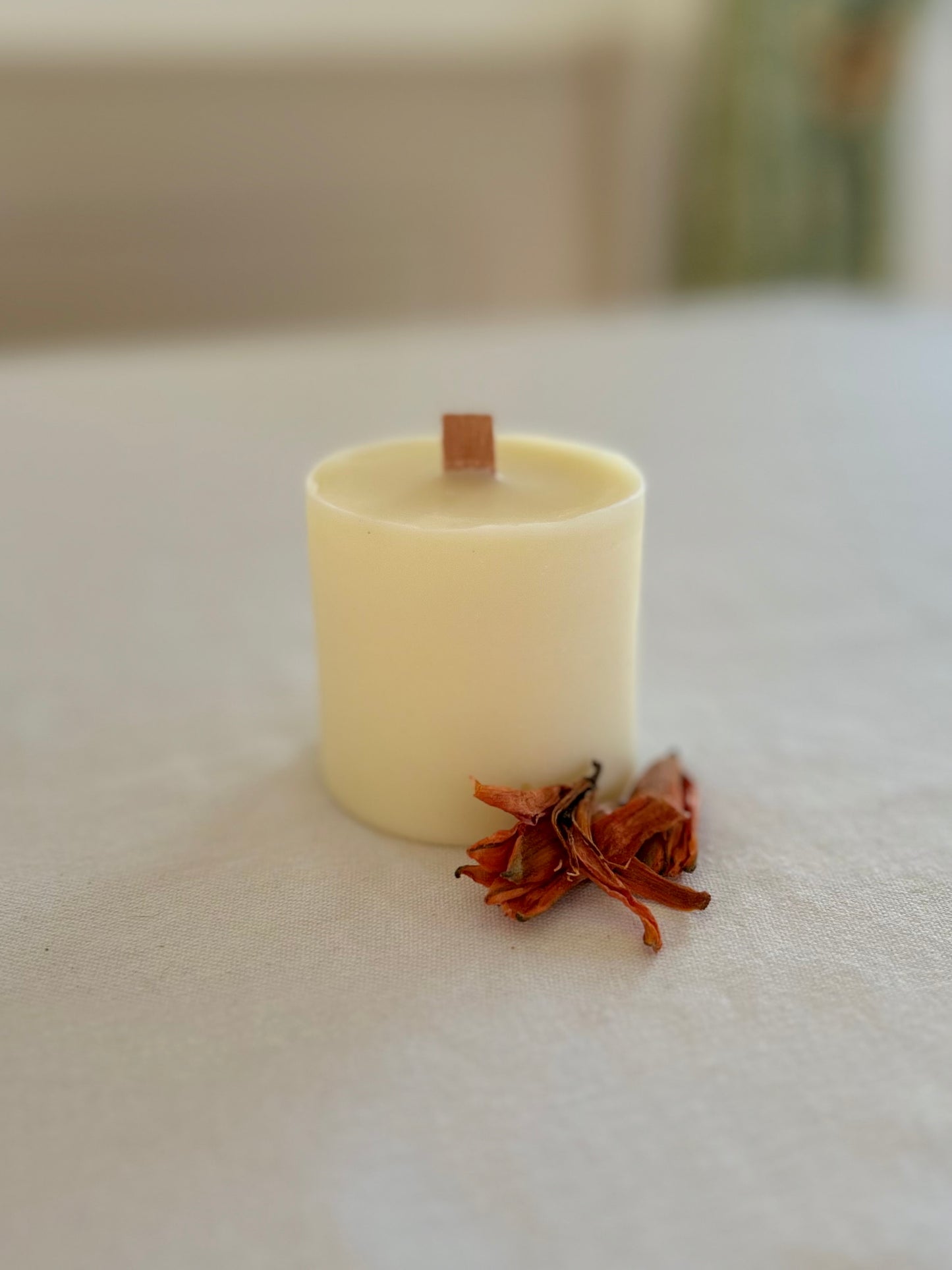 The Woody One Beeswax Candle