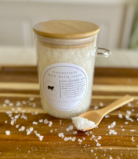 The Woody One Magnesium Milk Bath Salts