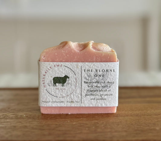 The Floral One Sheep Milk Soap - Naked